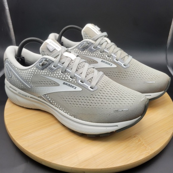 Brooks Shoes - Brooks Ghost 14 Womens Running Shoes Grey White 1203561B089 Size 10 Medium B